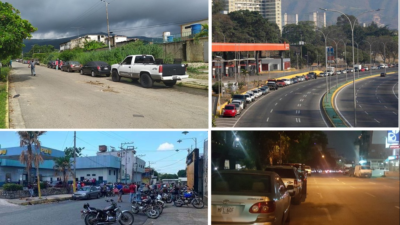 Escasez de gasolina, el tic-tac de una bomba a punto de dinamitar a Maduro