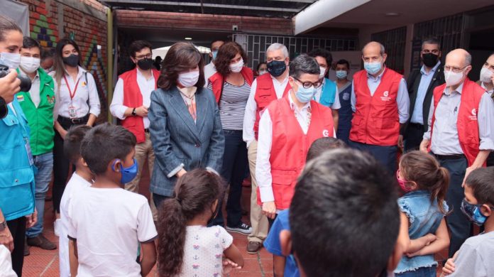 González Laya llegó a Cúcuta para presenciar situación de migrantes venezolanos