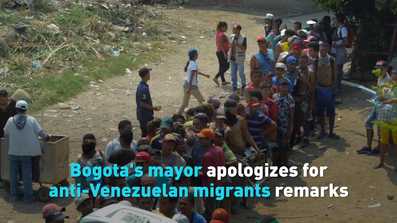 Bogota’s mayor apologizes for anti-Venezuelan migrants remarks