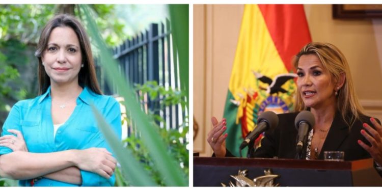 María Corina Machado y Jeanine Áñez, las mujeres que se enfrentan al socialismo