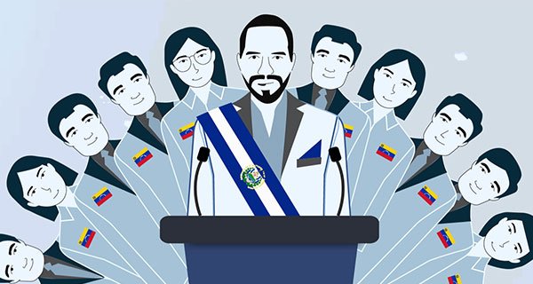 El gobierno de El Salvador incluye un gabinete a la sombra con pupilos de Leopoldo López